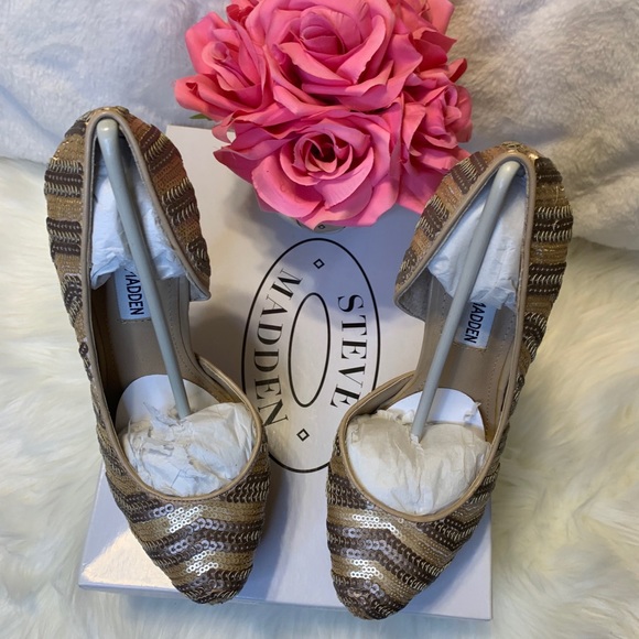 Steve Madden Disko Sequins Champagne Pump - Picture 3 of 15